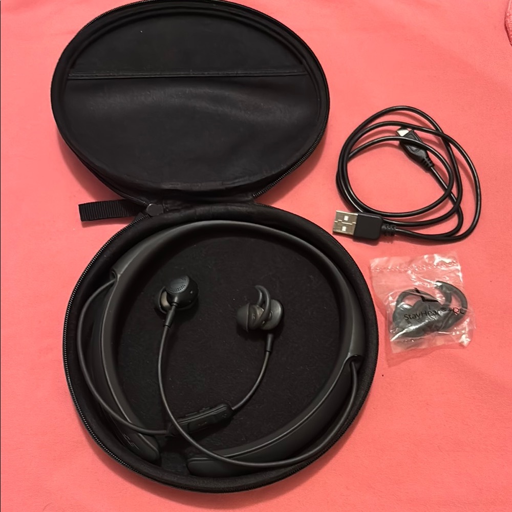 Bose quietcontrol 30 qc300 Black Wireless Earphones with Accessories